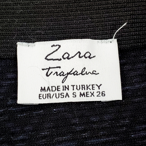 Zara Blue Mini Circle Skirt Size Small - Picture 9 of 9